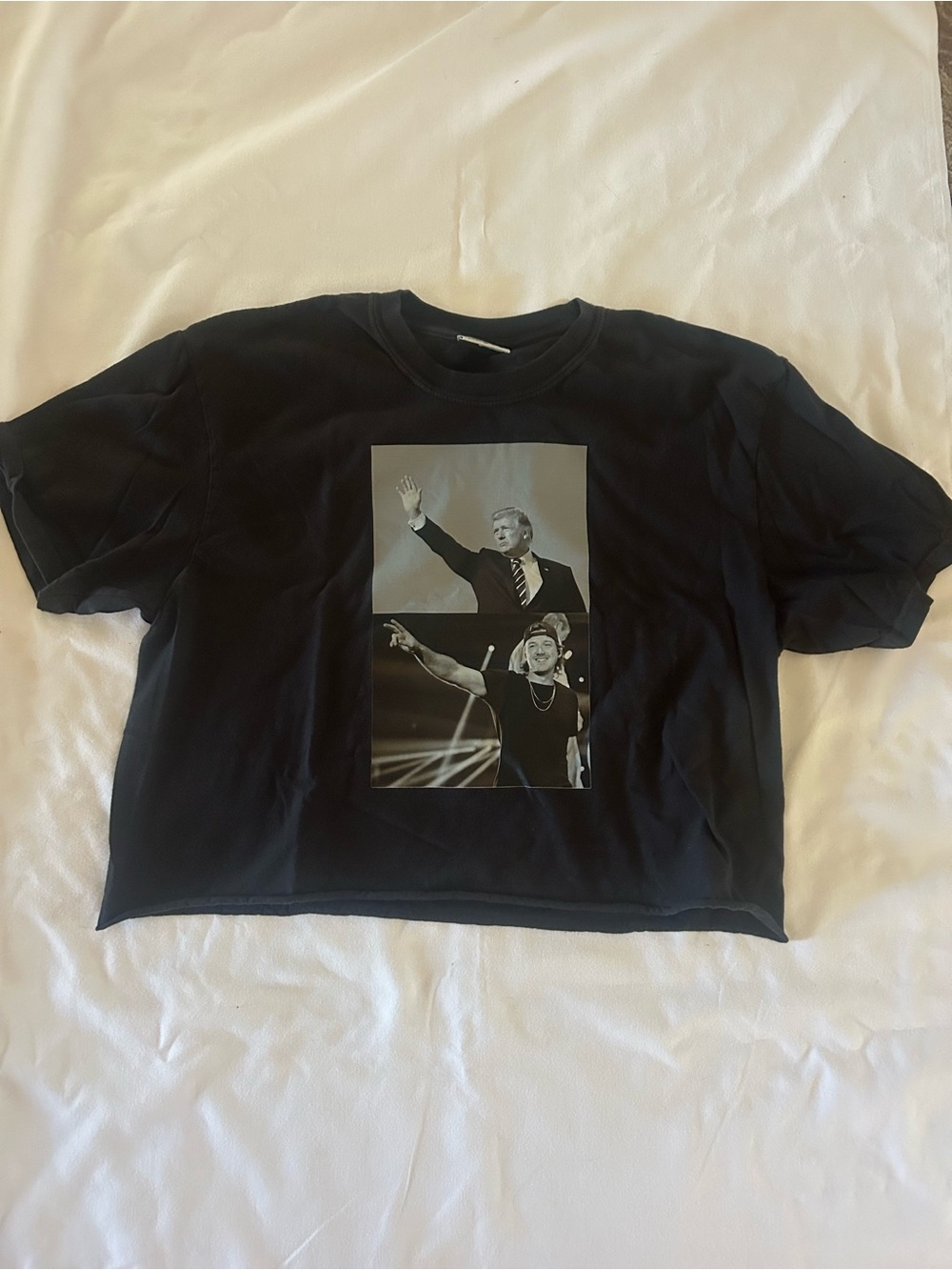 Comfort Colors Black Tee with Gray Monochrome Photo Panel